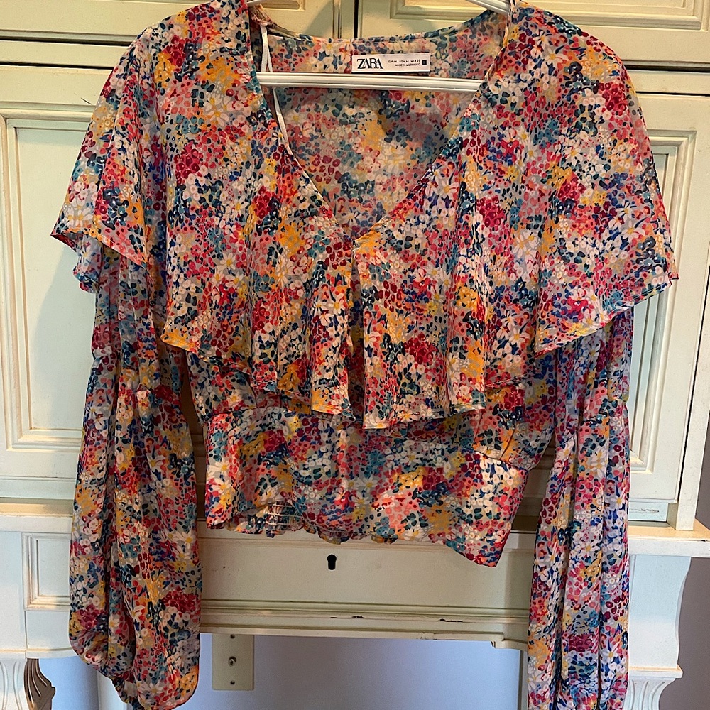 Zara Floral Blouse